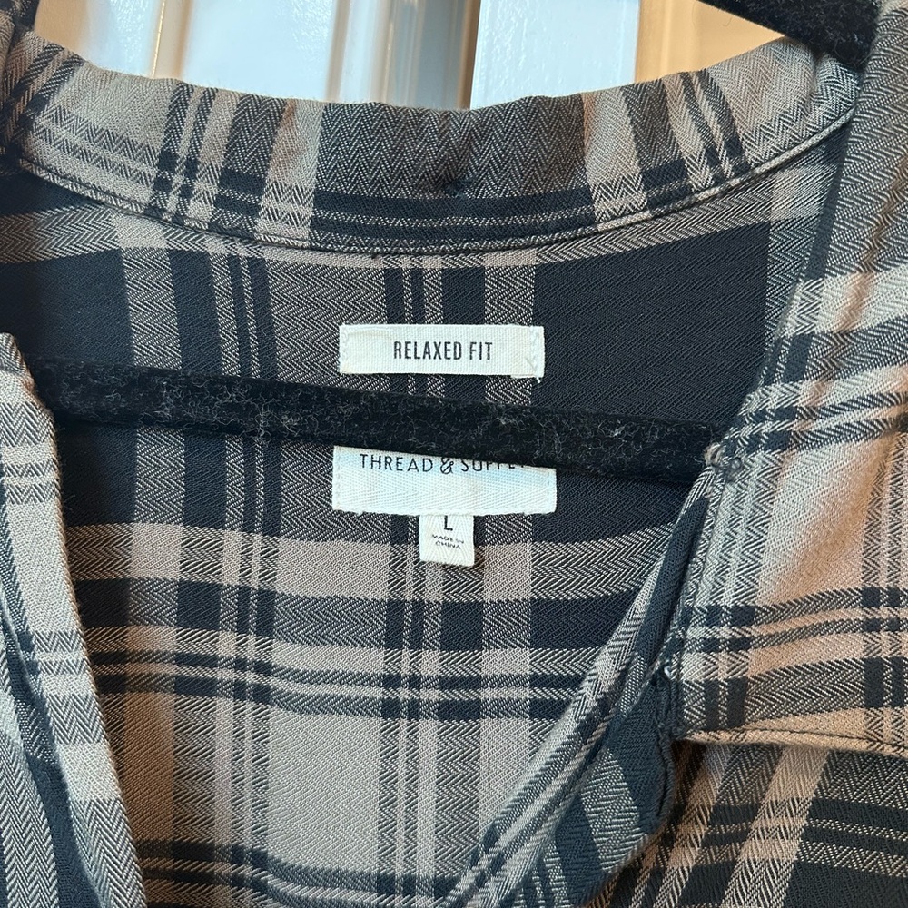 Plaid Button Down Top - image 2